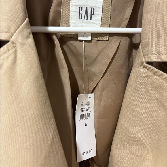 GAP Women's Classic Beige Trench Coat - Picture 5 of 6